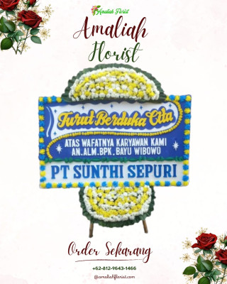 Papan Bunga Duka di Purwoasri